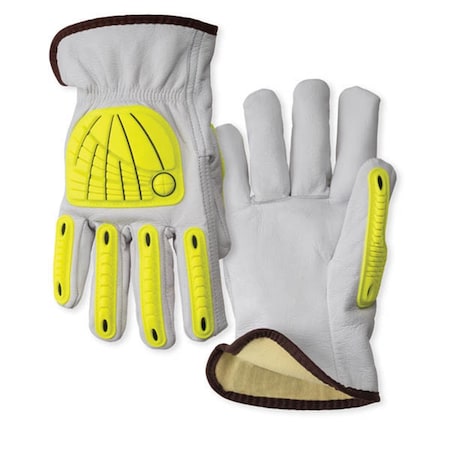 Wells Lamont ANSI 3 M Leather Driver Impact Glove with Cut Liner 815-I2432M